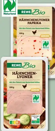 REWE Center Rewe Bio Bio-Hähnchen-Lyoner Angebot