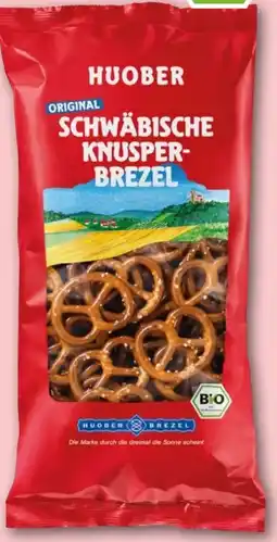 REWE Center Huober Brezel Original Schwäbische Bio Knusper-Brezel Angebot