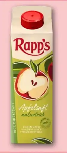 REWE Center Rapp's Kelterei Apfelsaft Angebot