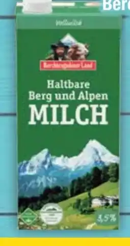 E-Center Berchtesgadener Land Haltbare Berg und Alpen-Milch Angebot
