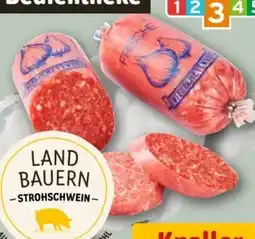 REWE Center Schiller Strohschweine Zwiebelmettwurst Angebot