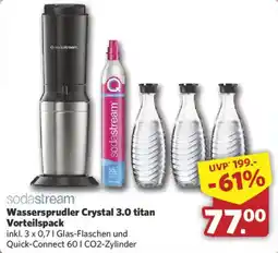 Combi sodastream Wassersprudler Crystal 3.0 titan Vorteilspack Angebot