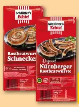 REWE Center Schlütters Nürnberger Rostbratwürste Angebot