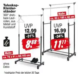 Repo Markt Teleskop-Kleiderständer Angebot