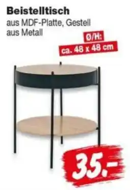 Repo Markt Beistelltisch aus MDF-Platte, Gestell aus Metall Angebot