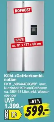 Repo Markt PKM Kühl-/Gefrierkombination Angebot