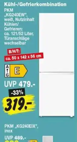 Repo Markt PKM Kühl-/Gefrierkombination Angebot
