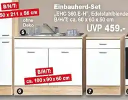 Repo Markt Einbauherd-Set "EHC 360 E-H", Edelstahlblende Angebot