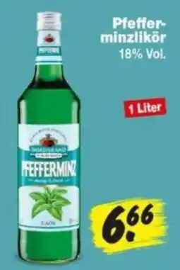 Repo Markt Pfefferminzlikör Angebot
