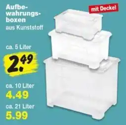 Repo Markt Aufbewahrungsboxen mit Deckel Angebot