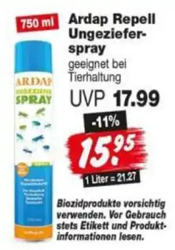 Repo Markt Ardap Repell Ungezieferspray Angebot