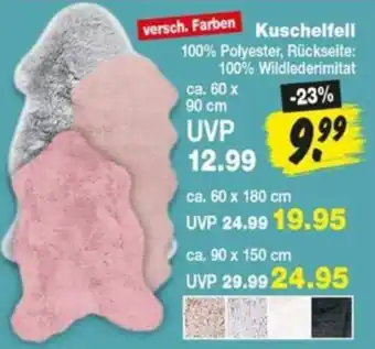 Repo Markt Kuschelfell Angebot