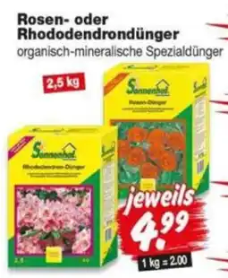 Repo Markt Sonnenhol Rosen- oder Rhododendron-Dünger Angebot