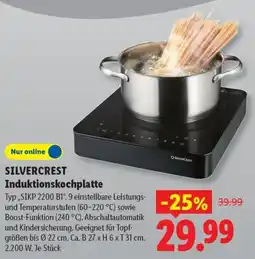 Lidl SILVERCREST Induktionskochplatte Angebot