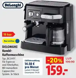 Lidl DELonghi Kombi-Kaffeemaschine Angebot