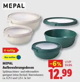 Lidl MEPAL Aufbewahrungsdosen Angebot