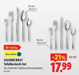 Lidl SILVERCREST Tafelbesteck-Set Angebot