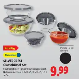 Lidl SILVERCREST Glasschüssel-Set Angebot