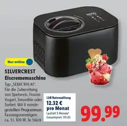 Lidl SILVERCREST Eiscrememaschine Angebot