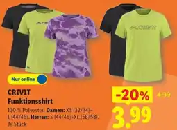 Lidl CRIVIT Funktionsshirt Angebot