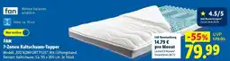 Lidl FAN 7-Zonen Kaltschaum-Topper Modell,,BIG KOMFORT PLUS". Angebot