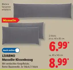 Lidl LIVARNO Musselin-Kissenbezug Angebot