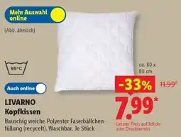 Lidl LIVARNO Kopfkissen Angebot