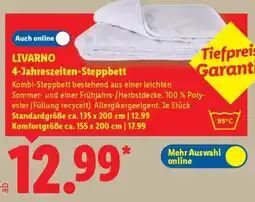 Lidl LIVARNO 4-Jahreszeiten-Steppbett Angebot