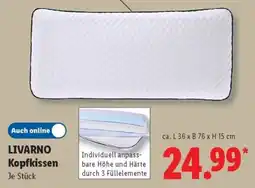 Lidl LIVARNO Kopfkissen Angebot