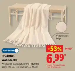Lidl LIVARNO Wohndecke Angebot