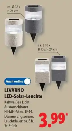 Lidl LIVARNO LED-Solar-Leuchte Angebot