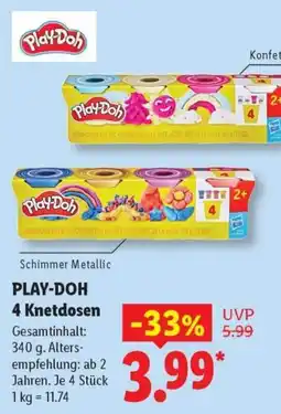 Lidl PLAY-DOH 4 Knetdosen Angebot