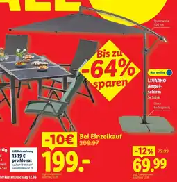 Lidl LIVARNO Ampelschirm Angebot