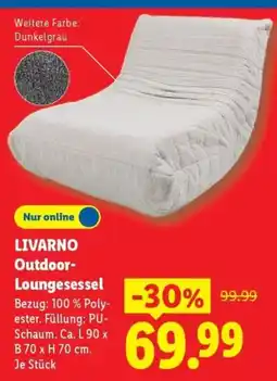 Lidl LIVARNO Outdoor-Loungesessel Angebot