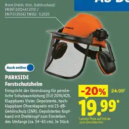 Lidl PARKSIDE Forstschutzhelm Angebot