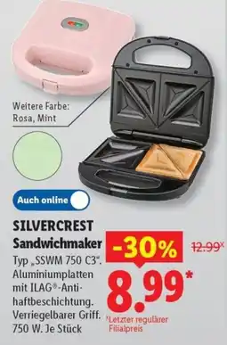 Lidl SILVERCREST Sandwichmaker Angebot
