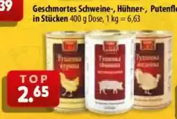 Mix Markt Geschmortes Schweine-, Hühner-, Putenfleisch in Stücken Angebot