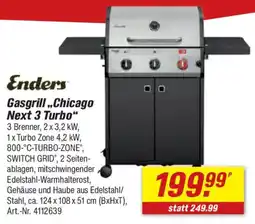 toom Baumarkt Enders Gasgrill „Chicago Next 3 Turbo“ Angebot