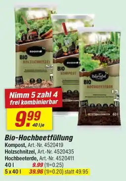toom Baumarkt Bio-Hochbeetfüllung Angebot