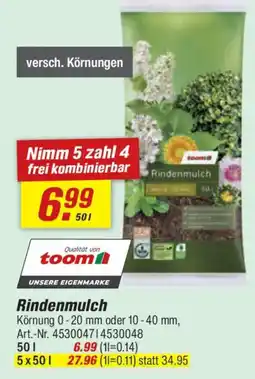 toom Baumarkt Rindenmulch Angebot
