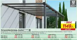 toom Baumarkt Terrassenüberdachung "Comfort" Angebot