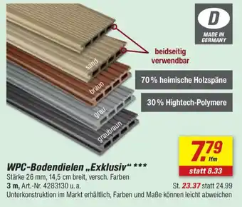 toom Baumarkt WPC-Bodendielen "Exklusiv" Angebot