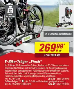 toom Baumarkt E-Bike-Träger „Finch“ Angebot