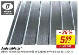 toom Baumarkt Abdeckblech Angebot