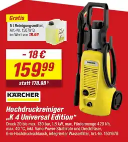 toom Baumarkt KÄRCHER Hochdruckreiniger „K 4 Universal Edition“ Angebot