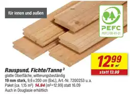 toom Baumarkt Rauspund, Fichte/Tanne Angebot