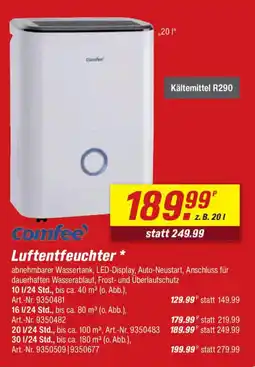 toom Baumarkt comfee Luftentfeuchter Angebot
