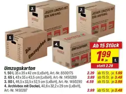 toom Baumarkt Umzugskarton Angebot