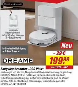 toom Baumarkt Saugwischroboter „D20 Plus“ DREAME Angebot