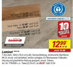toom Baumarkt Laminat Angebot